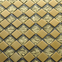 Ten years old factory direct spot electroplated glass mosaic ceramic tile mirror TV background wall