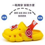 超级飞侠 Летние туфли, детская пляжная обувь подходит для мужчин и женщин, детская сумка, слайдеры, нескользящие тапочки