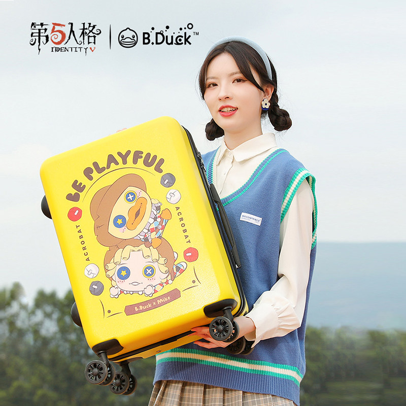 Small Yellow Duck Lalever Box 20 Inch Child Cartoon Suitcase Girl Student 16 Inch Universal Wheel Register Suitcase Man