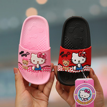 Hello Kitty girls slippers Summer children baby non-slip soft bottom 1-3 years old 2 little princess household bath children cool drag