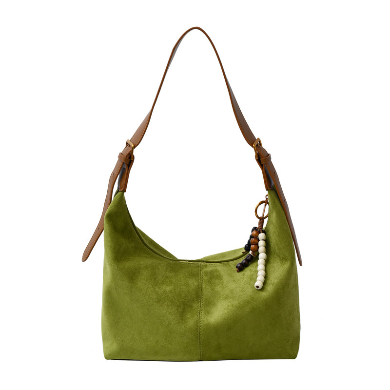 2025 Autumn/Winter Trendy Suede Commuter Bag For Women - Niche Retro Shoulder Bag & Casual Crossbody Bag - Thumbnail 5
