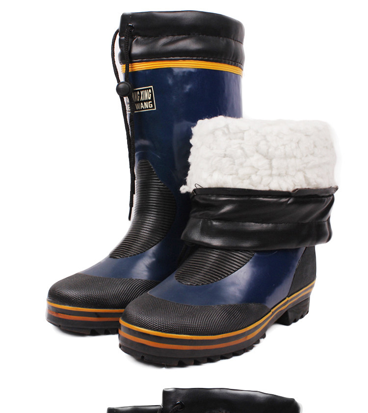Chaussures - bottes caoutchouc homme pour hiver - semelle tendon - Ref 960503 Image 43