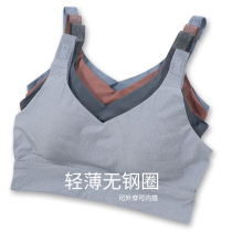 Sports vest women with breast pad one underwear bra shockproof yoga underwear latex without steel ring running 3509