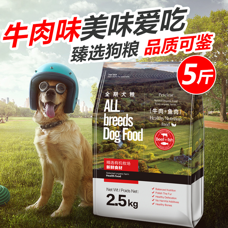More than a bear small dog golden hair large canine teddy dog food universal 2 5kg adult dog puppies staples 5 catty