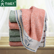 Bamboo Mountain Blue Sky Bamboo Fiber Towel Couple Bamboo Weiwei Retro Facial Woven Men and Women Bath Adult Household