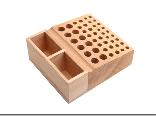 Сделай сам, кожаные изделия ручной работы, стойка для инструментов для печати, стеллаж для хранения, резьба по коже, художественная штамповка, ромб, стол для инструментов из бука