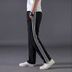 Pocket zippered sweatpants nam lỏng thẳng thẳng dòng quần kích thước lớn quần dài quần mùa xuân bình thường của nam giới 