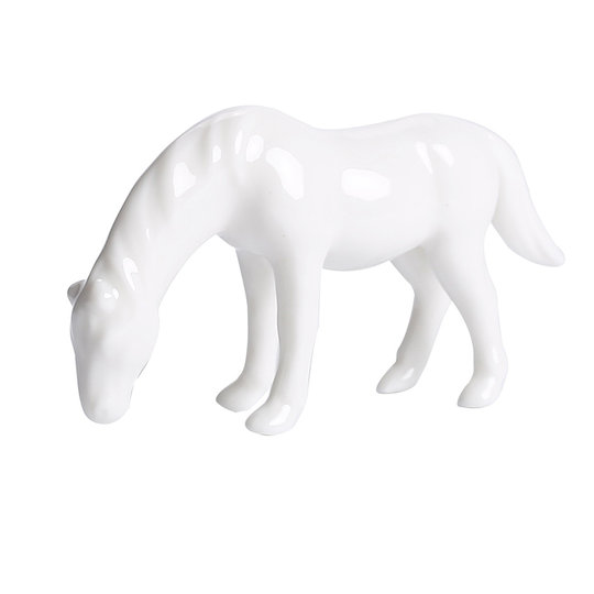 New Chinese-style creative ceramic mini ornaments animal horse home Zen decoration gardening flower pet decoration