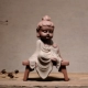 Sáng tạo màu tím hiên hiên nhà sư nhỏ Zen trang trí nhà phòng khách Trung Quốc thủ công đồ trang trí hình tượng phật