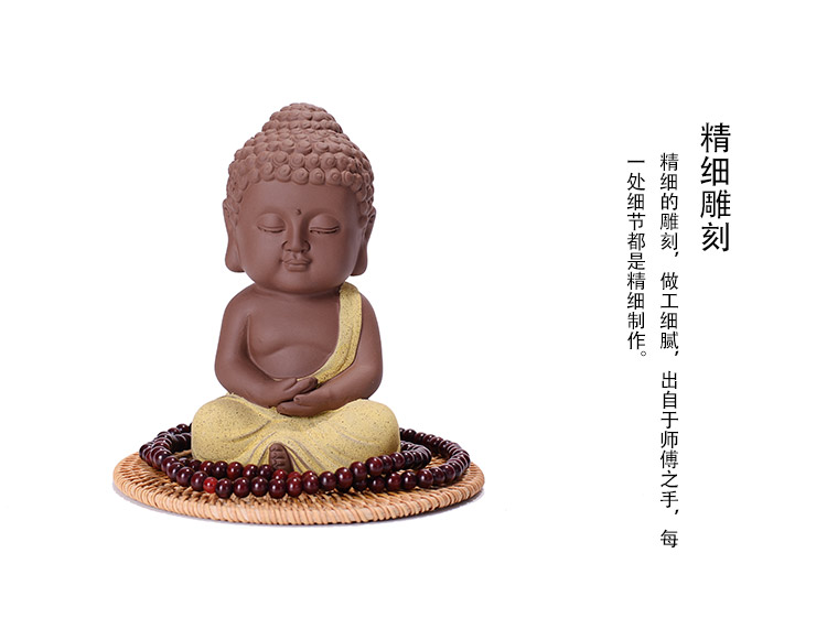 Tượng Phật bằng gốm như thủ công mỹ nghệ Nhà phố phòng khách câu lạc bộ phòng trà hiên nhà vừa trang trí trà trang trí thú cưng dcor phòng ngủ nhỏ không giường