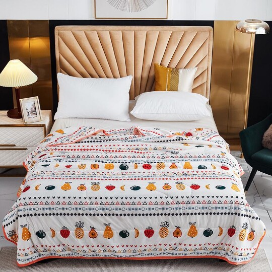 Double summer cool quilt Adult air-conditioned quilt Summer cool silk Tencel Ice silk Modal summer thin quilt