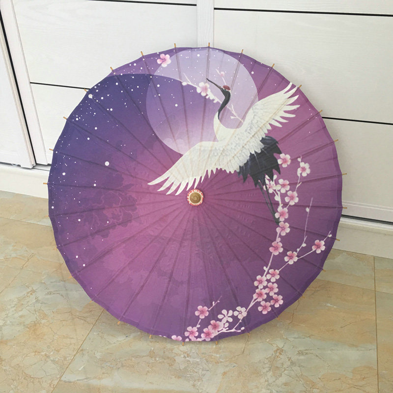 Yin Yang Division New Manual God Music COS Manually Set To Make Classical Retro Oil Paper Umbrella Sunny And Rain Dual-use Prop Decoration