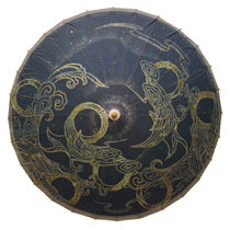 Antique Tung Oil Paper Umbrella Hanfu Ancient Wind Stage Walk Show Props Rain Protection Sun Protection Wedding Dance Decoration Suspended Ceiling