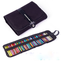 Canvas pen curtain 24 36 48 72 hole large capacity roll pen bag male and female color lead sketch stationery box