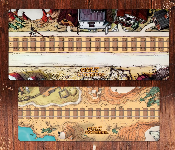 (Anne board game) Colt Express board game card pad playmat