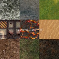 (Annie table tours) Warhammer combat chess high-definition terrain blanket Wargame Print