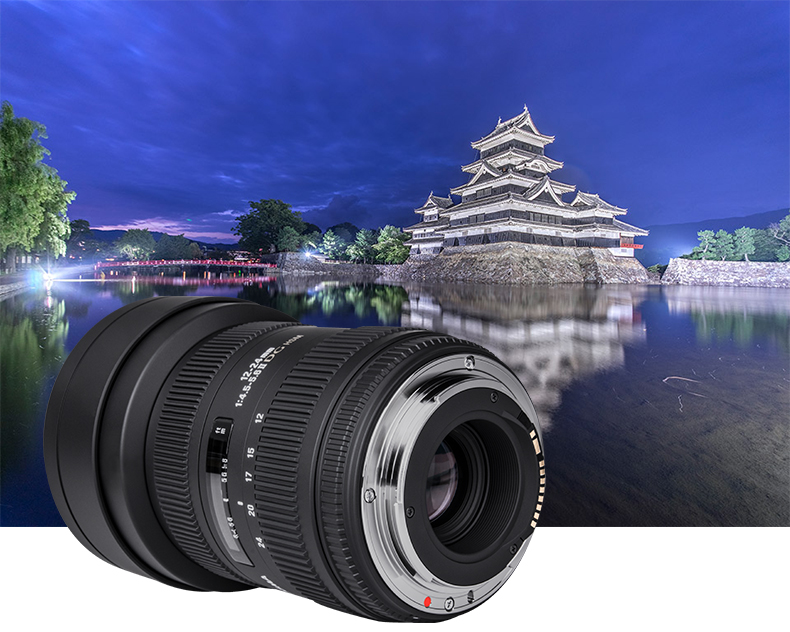 Sigma / Sigma 12-24mm F4.5-5.6 II DG HSM siêu góc rộng full-frame ống kính máy ảnh SLR