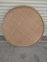 Bamboo sieve round dustpan perforated non-porous bamboo woven products Handmade dustpan Household bamboo sieve drying tea second-hand sieve