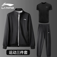 Спортивный комплект, толстовка, черные штаны, быстросохнущая футболка, 3 предмета