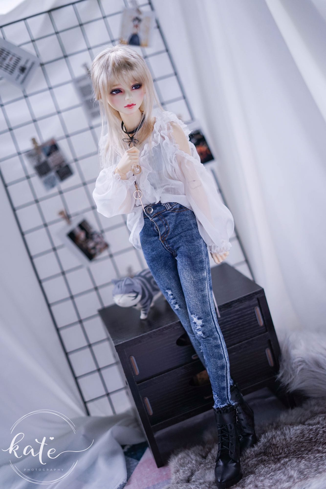 End of sale endless-Ollie- translucent shirt sd msd dd bjd foreign dress blouse doll doll
