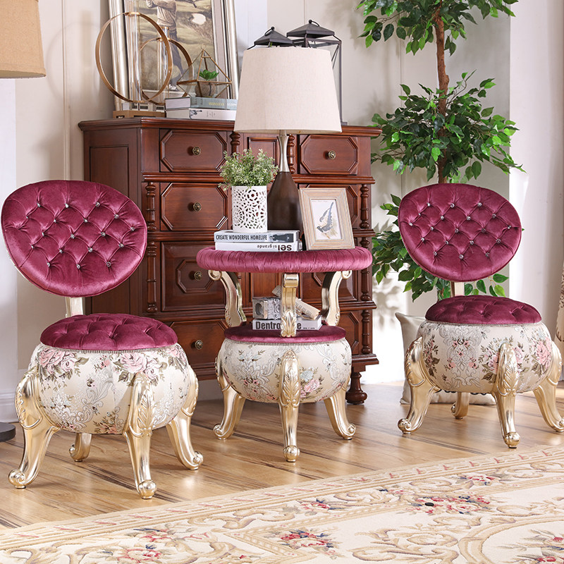 Home European-style Bedroom tea table Chair Three sets Balcony Living Room Casual Table And Chairs Photo Gallery Beauty Institute Reception Chair