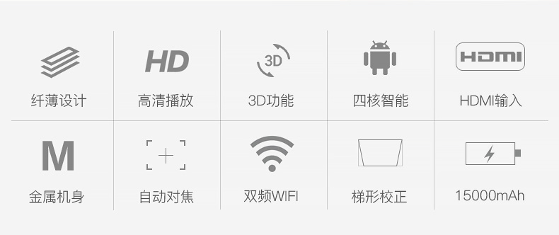 Nhạc hay như máy chiếu gia đình chiếu điện thoại di động nhỏ X6S MỚI rạp hát 3D thông minh tại nhà 1080P - Máy chiếu