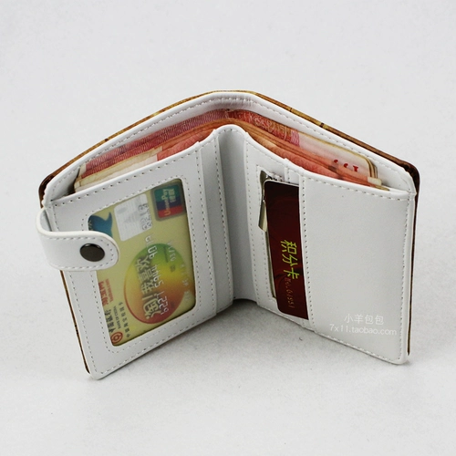 Короткий полиуретановый мультяшный бумажник, кошелек