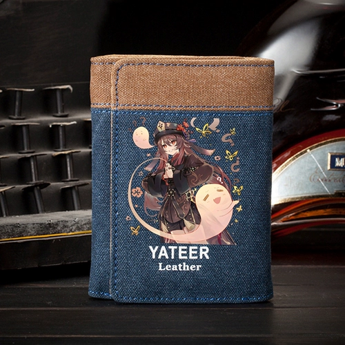 Детектив Кангнан Кошелек мужского студента Canvas Вертикальная мода 30 % скидка милые дети аниме -аниме Двухмерная сумка для карты