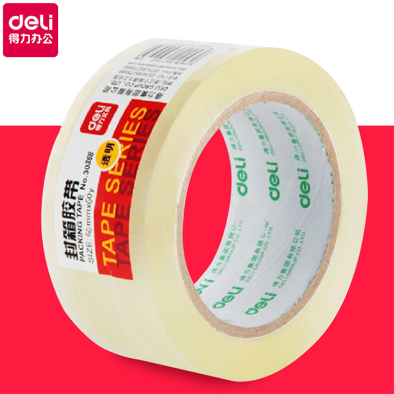 deli excellent 30368 transparent sealing tape 1 Roll 30323 supermarket tape paper