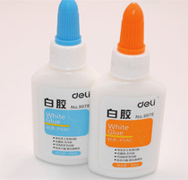 Deli white glue Student handmade class DIY model glue Safe and non-toxic stickers Woodworking white latex