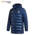 Adidas Adidas Real Madrid 19-20 mùa bóng đá áo khoác bông cotton DX8706 - Quần áo độn bông thể thao