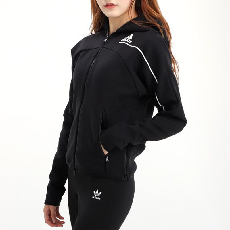 Adidas阿迪达斯外套女2020秋季新款ZNE训练运动服连帽夹克GM3275