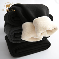 Childrens one plus velvet warm pants for boys and girls thick cotton pants baby pants leggings