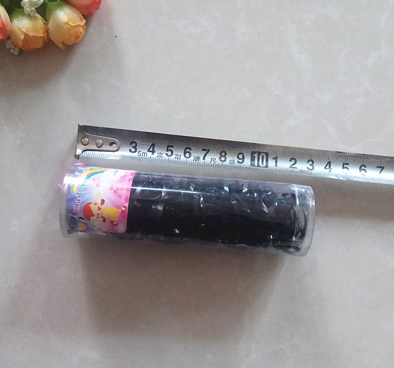Trẻ em màu đen lớn ống tóc vòng đầu đồ trang sức cao su dùng một lần hai cửa hàng nhân dân tệ hàng ngày cửa hàng bách hóa bán buôn - Thiết bị sân khấu đèn hắt sân vườn