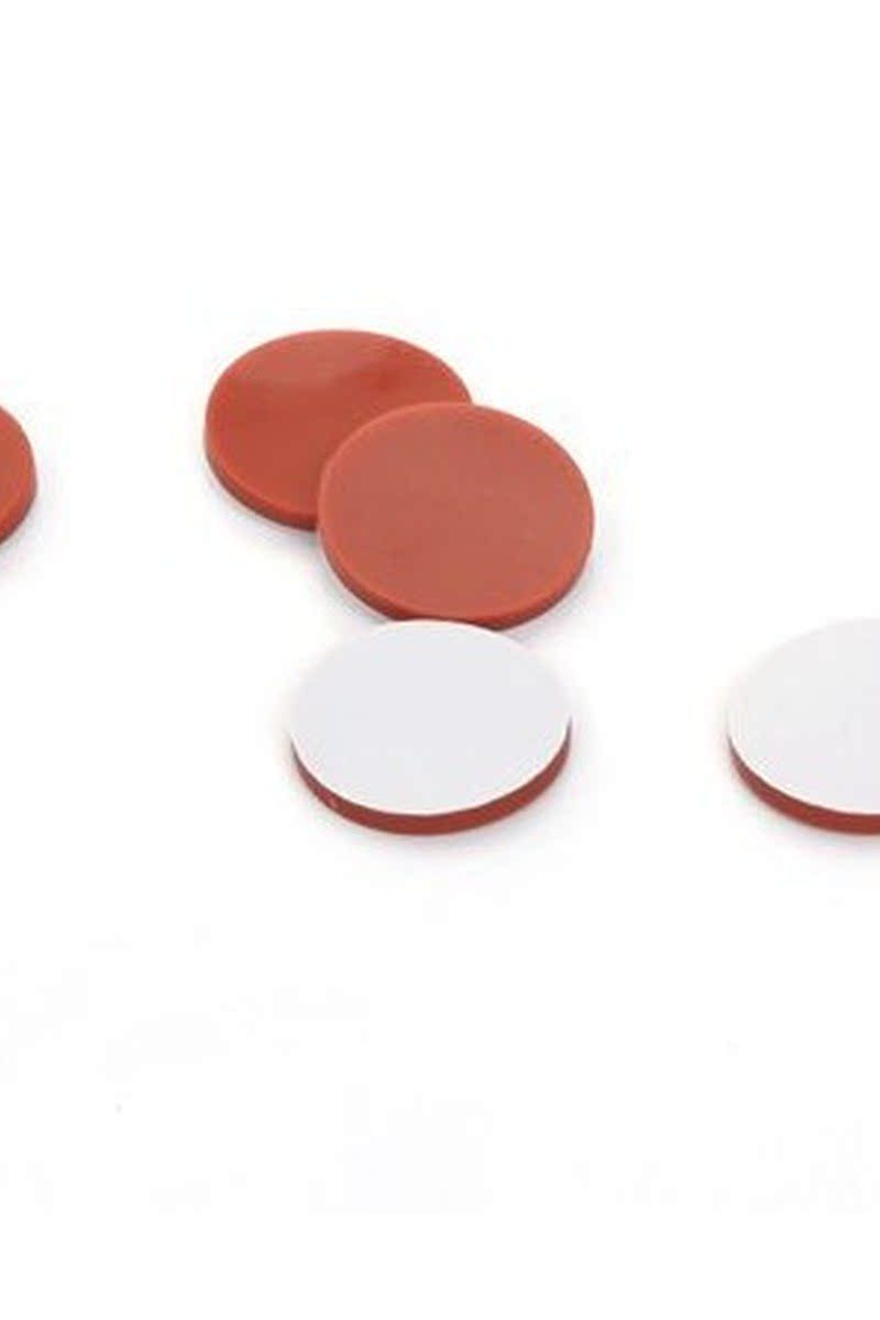 Shimizu Pre-cut 9mm sample bottle with red Teflon white silicone gel sepad cover cushion 8110-92291