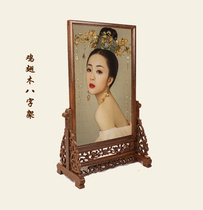 Studio solid wood photo frame 12 inch photo A4 set-up frame costume photo double-sided screen retro photo ornaments