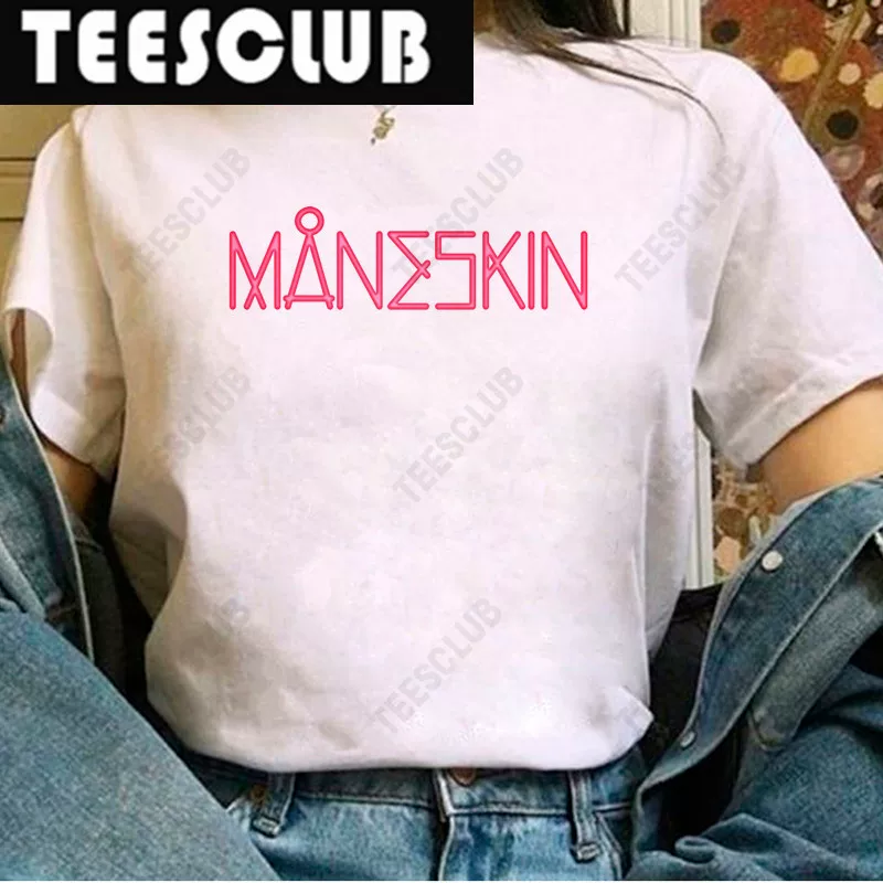 Манескин Хип Хоп футболка Maneskin с коротким рукавом