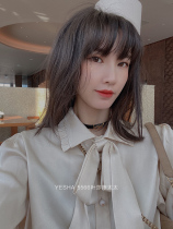 European Station 5566 Yesha 2021 autumn and winter new female silk shirt temperament shirt bow long sleeve top