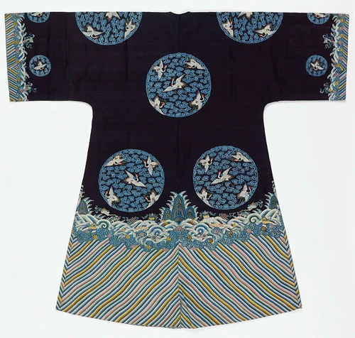 A519 Cooper Hewitt Museum Collection 19th -Century китайская текстильная ткань галерея вышива