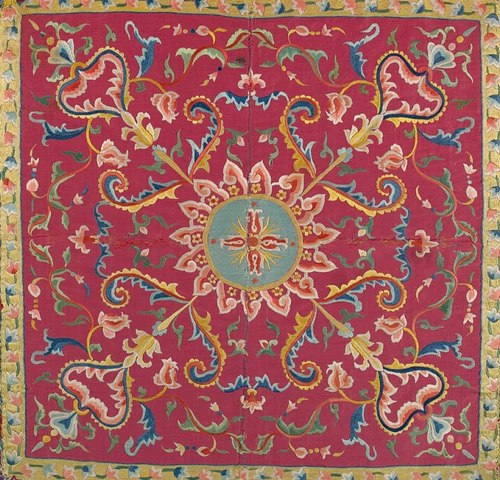 A519 Cooper Hewitt Museum Collection 19th -Century китайская текстильная ткань галерея вышива