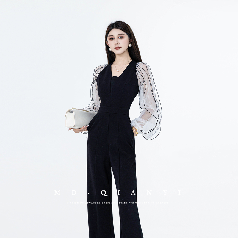 Md Billion【Aotin Diary】2026 Early Autumn Elegant Straight-Leg Design High-Waist Commuter Style Jumpsuit Md Billion【Aotin Diary】2026 Early Autumn Elegant Straight-Leg Design High-Waist Commuter Style Jumpsuit