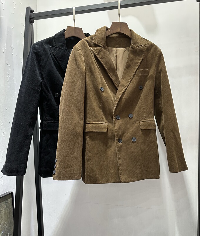 Corduroy Slim-Fit Blazer Jacket