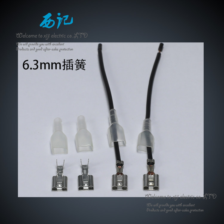 6 3 Standard mother insert spring quick insert sleeve 6 3 inserted spring lead components 6 3mm inserted spring jacket components-Taobao