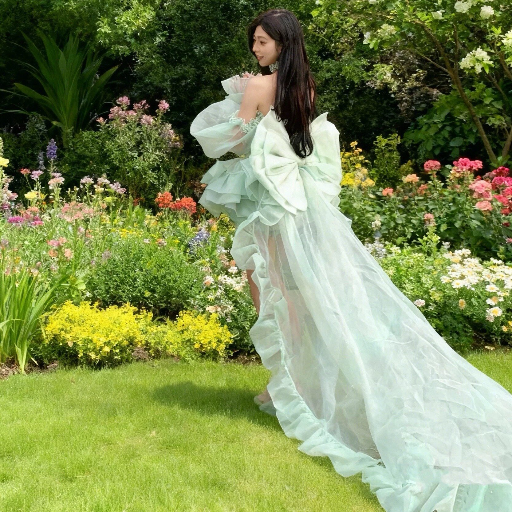 高定如心 切利尔绿色 公主裙 女童生日宴穿搭首选_lolita洛丽塔连衣裙_淘宝游戏网