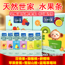  Natural Shijia lactic acid bacteria fermented fruit pulp fruit strips 570g (19g * 30 strips) 6 flavors