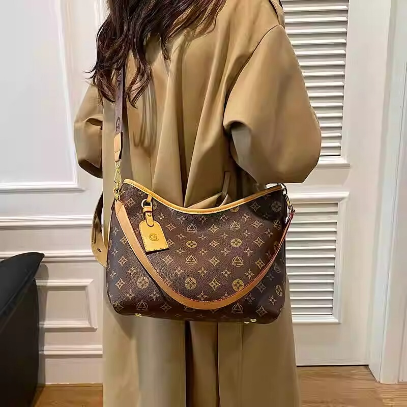 French Colorin Kite Retro Tote Bag for Women 2024 New Style Presbyopic Pattern Women's Bag Commuter Shoulder Crossbody Bag