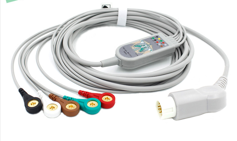 适用于HPPHILIPS监护仪GS10G80M1205AV24EMX450一体五导联线