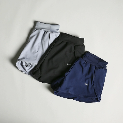 Спортивные шорты, летние штаны, быстросохнущий комбинезон для спортзала, защитное белье, свободный крой, для бега, высокая талия