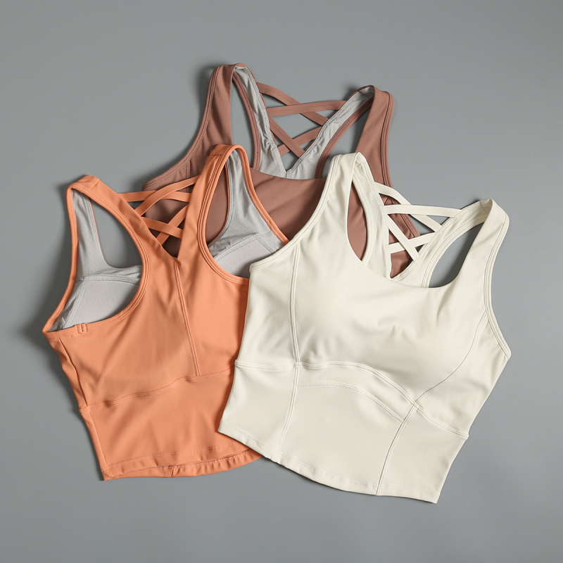 Sports Bra for Women, Sexy Yoga Wear, One-Piece Running Shockproof Outerwear, Fitness Underwear Bra