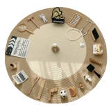 Деревянный брендовый комплект подходит для мужчин и женщин для девочек, ковер, подарок на день рождения